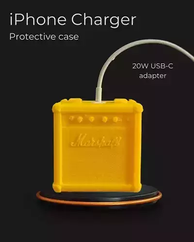 iPhone Adapter Charger Protective Case  3D print model