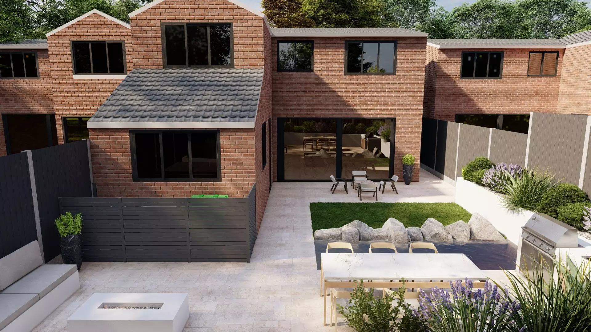 Garden Landscape 3D Model - SketchUp and Lumion Scene 3D model_6