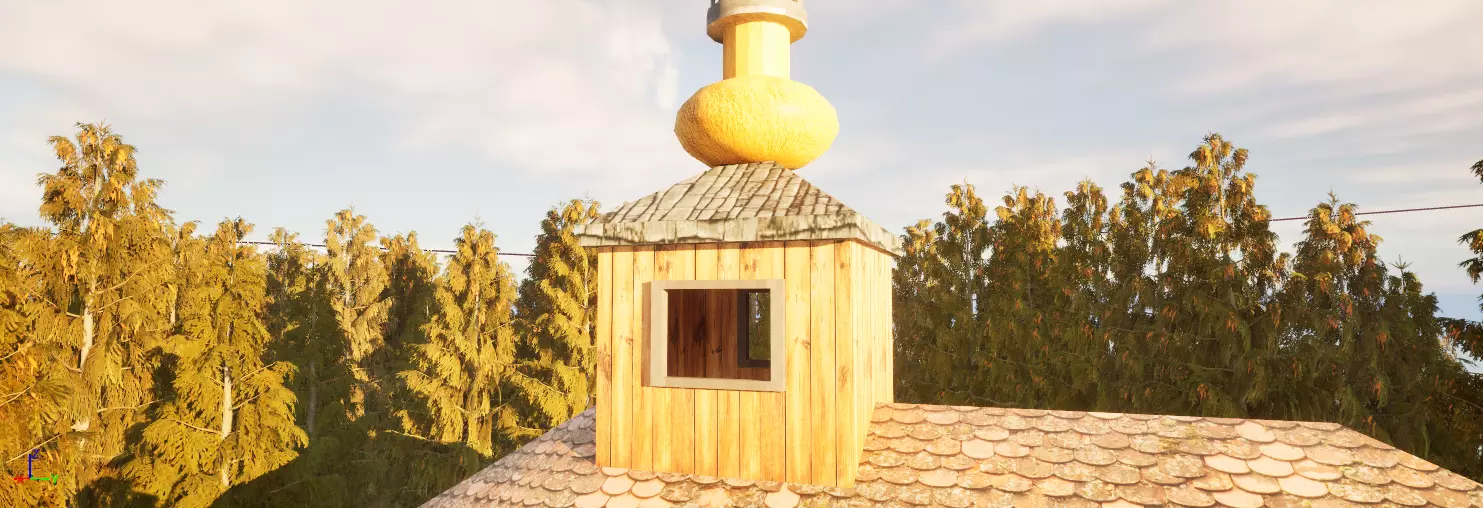 old church Low-poly 3D model_9