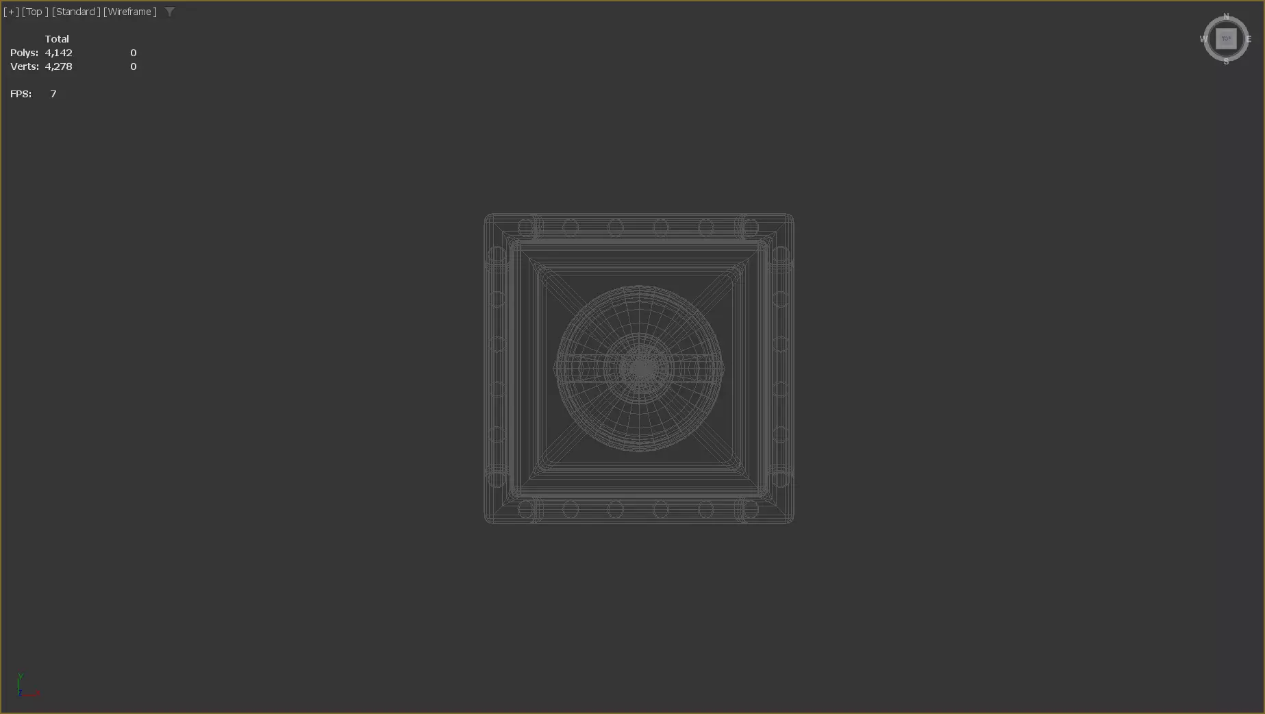 Stylized Low-Poly Medieval Lantern Low-poly 3D model_21