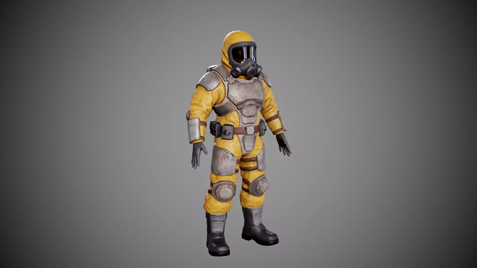 Hamzat suit  Low-poly 3D model_3