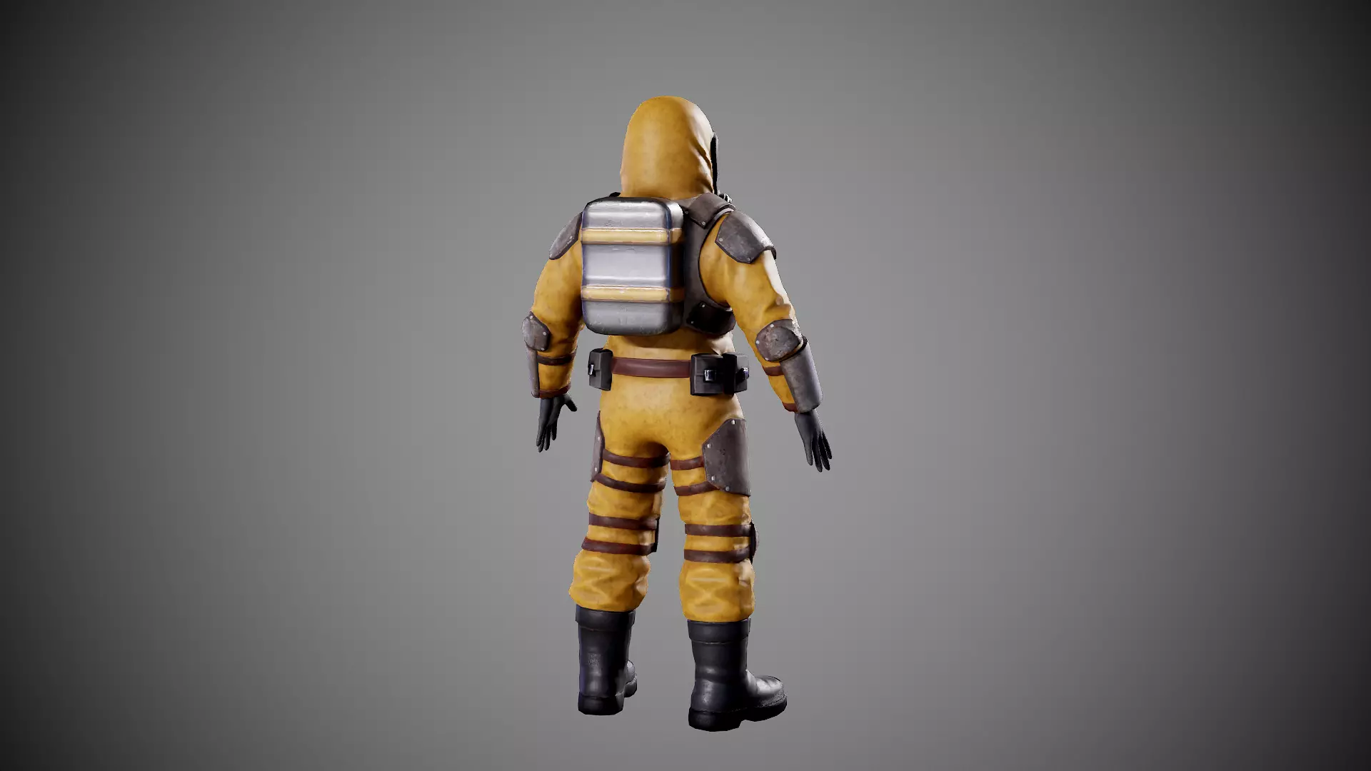 Hamzat suit  Low-poly 3D model_4