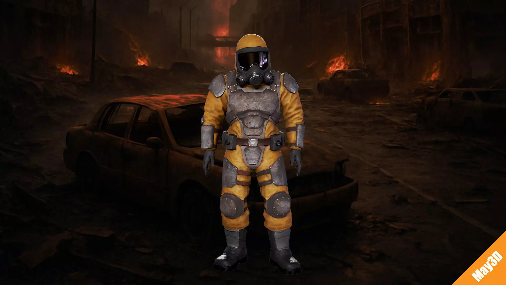 Hamzat suit  Low-poly 3D model_0