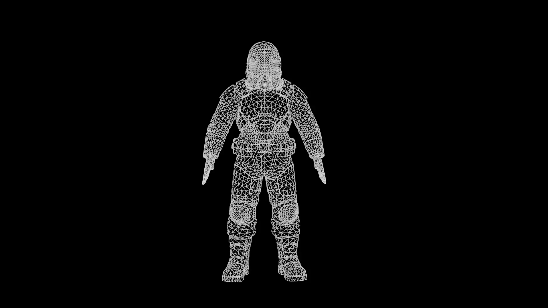 Hamzat suit  Low-poly 3D model_14