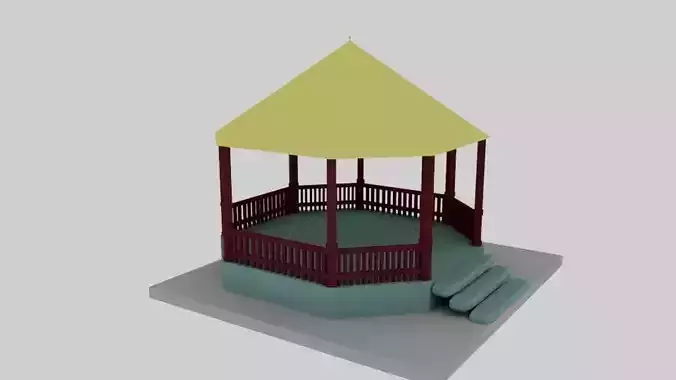 Realistic Hut 3D Model