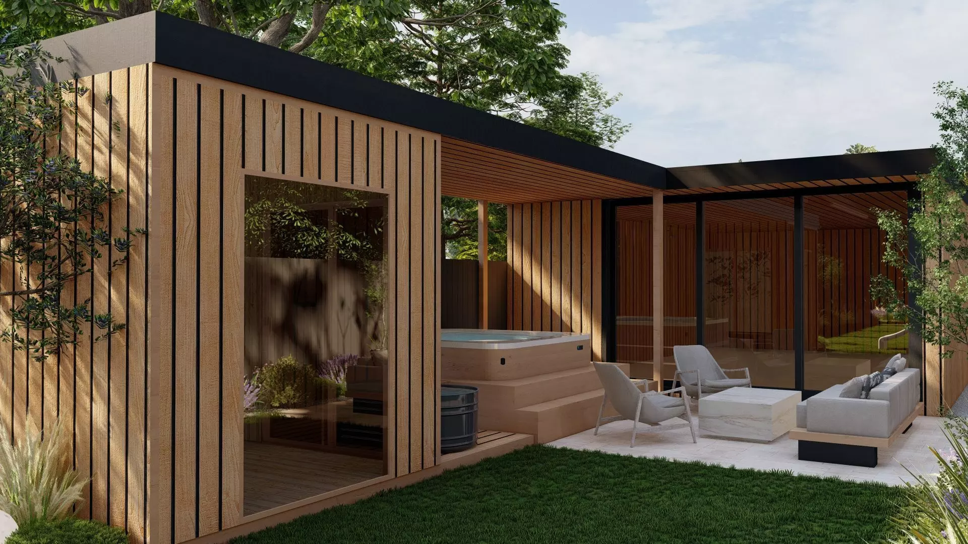 Garden Landscape 3D Model - SketchUp and Lumion Scene 3D model_7