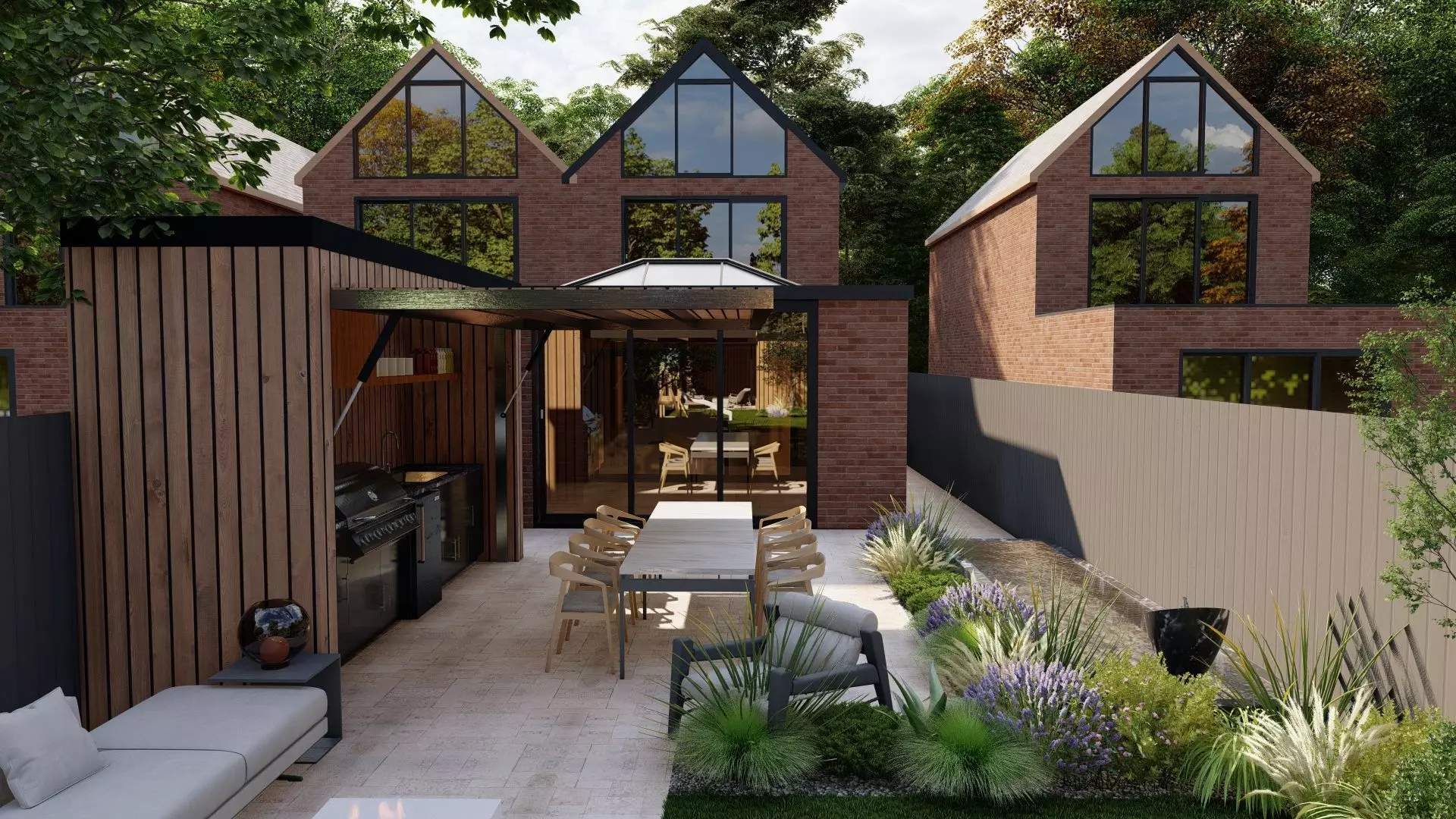 Garden Landscape 3D Model - SketchUp and Lumion Scene 3D model_4