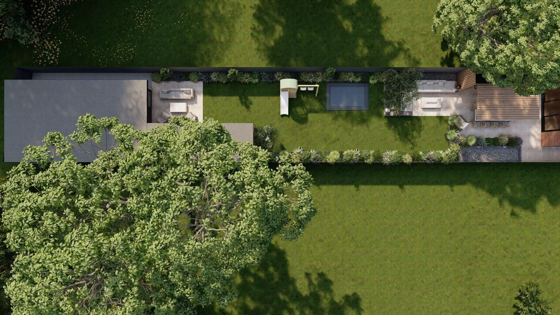 Garden Landscape 3D Model - SketchUp and Lumion Scene 3D model_6