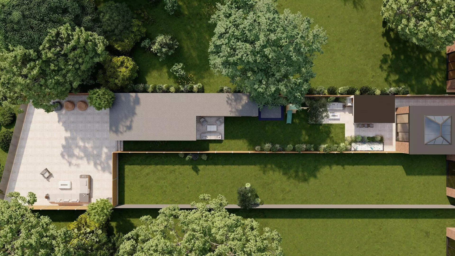 Garden Landscape 3D Model - SketchUp and Lumion Scene 3D model_5