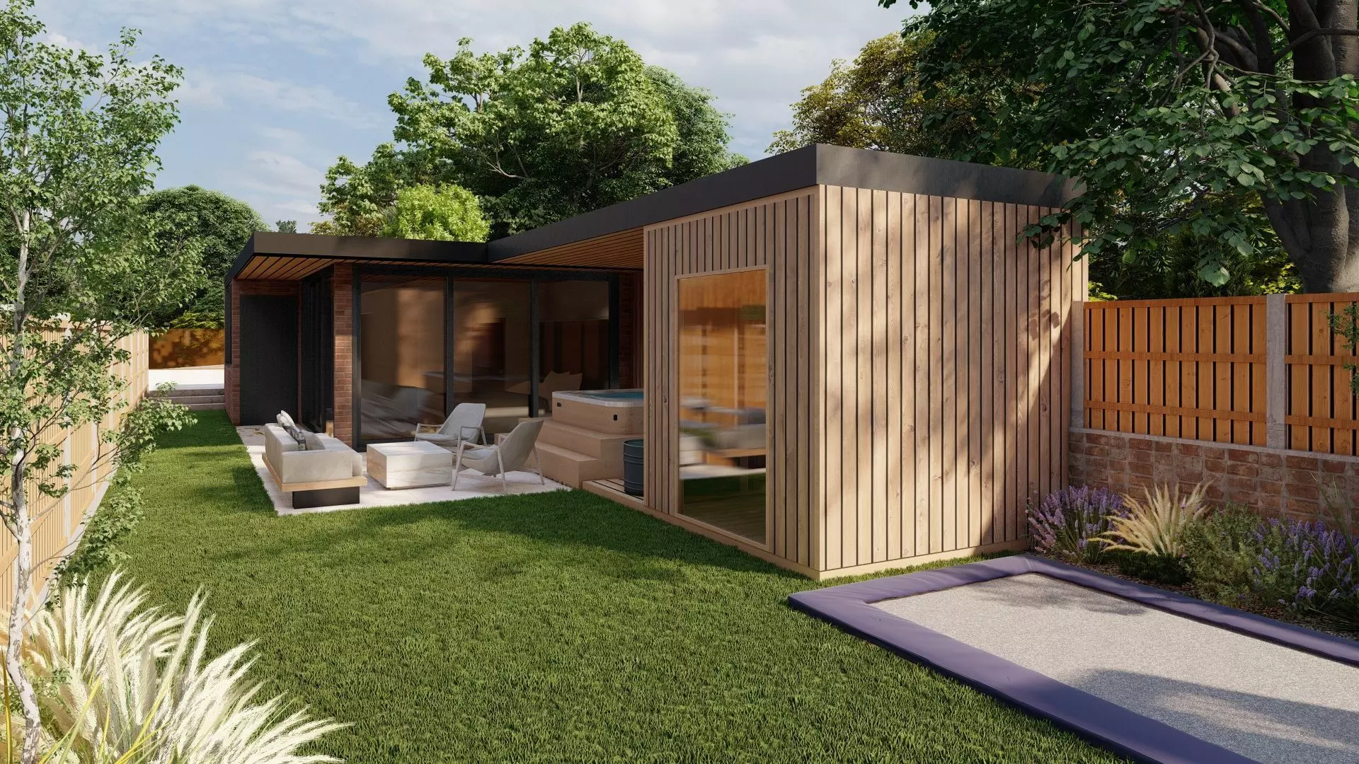 Garden Landscape 3D Model - SketchUp and Lumion Scene 3D model_3