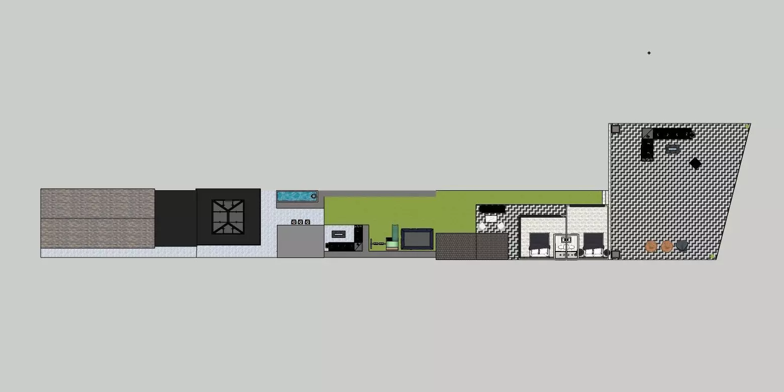 Garden Landscape 3D Model - SketchUp and Lumion Scene 3D model_6