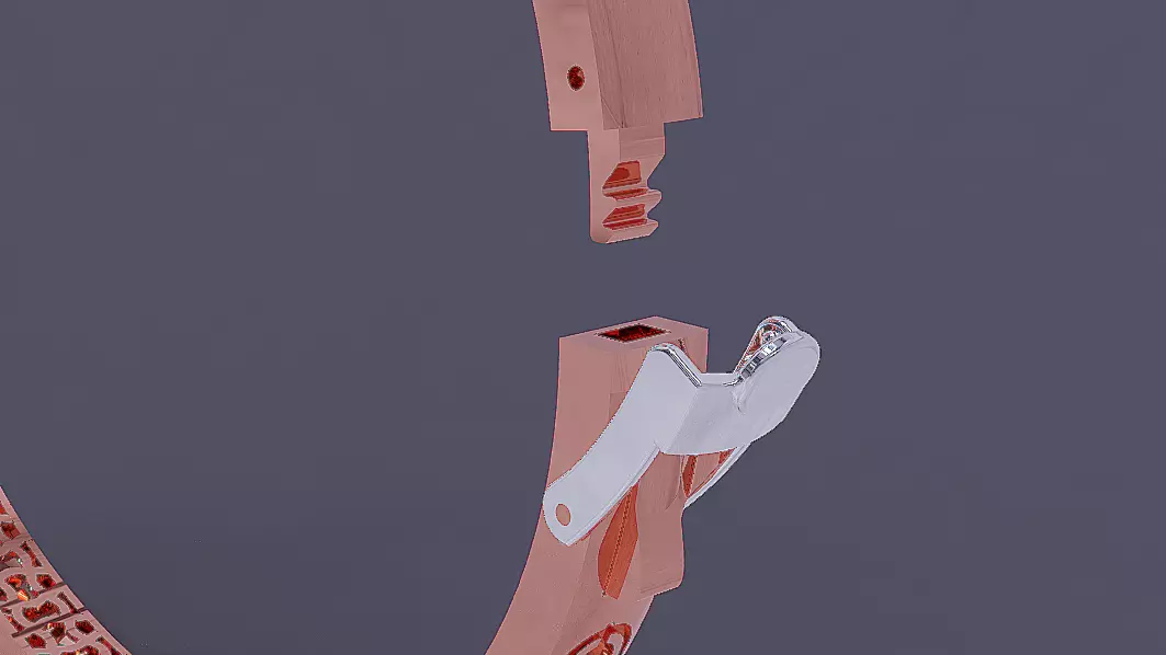 Luxury Gold Bracelet with Geometric Pattern 3D print model_10