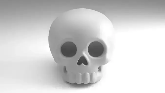 Stylized skull Figure  3D Printable Model
