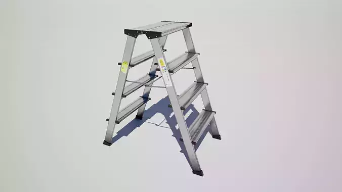  Industrial Metal Folding Stepladder