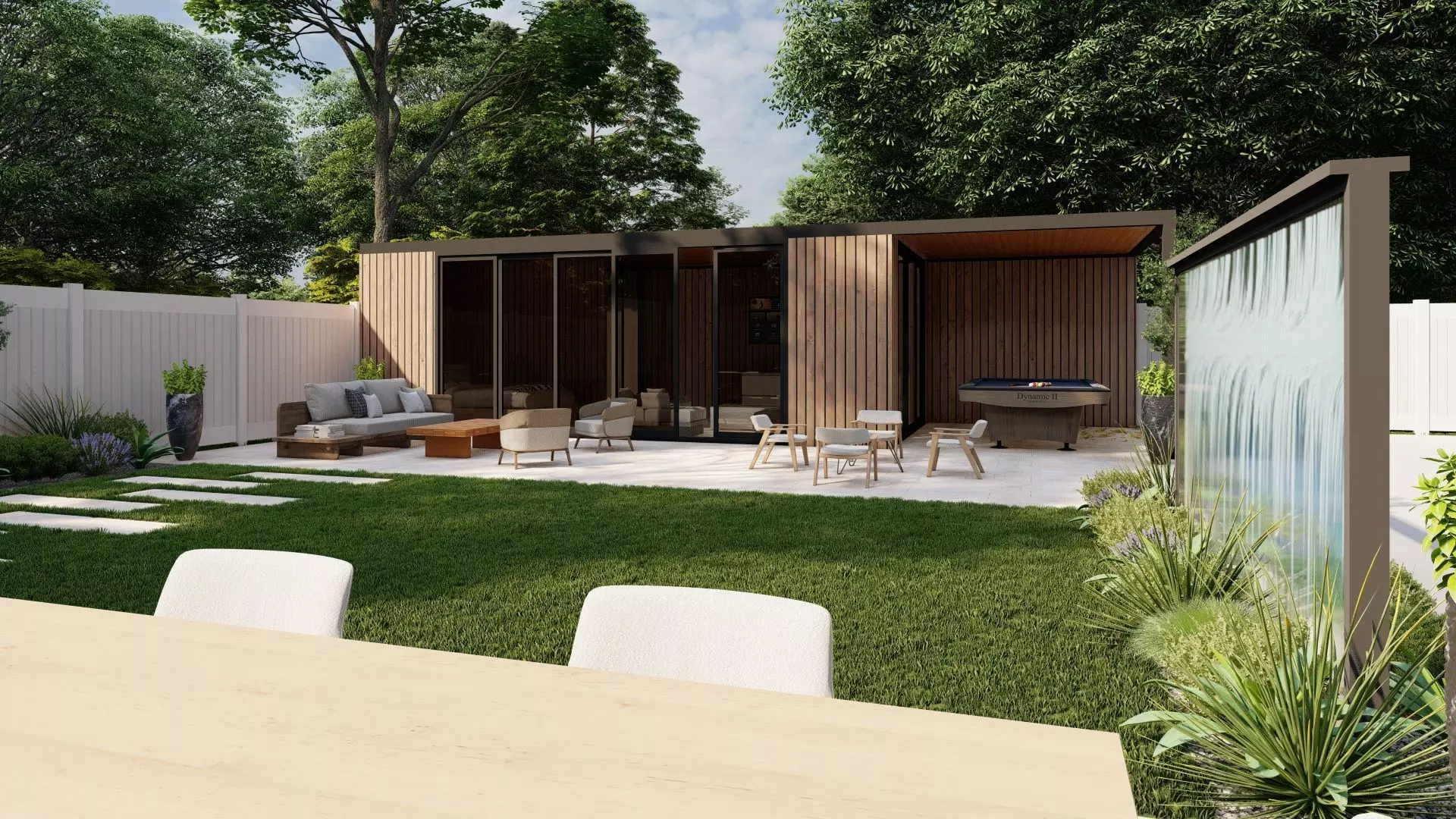 Garden Landscape 3D Model - SketchUp and Lumion Scene-Plan 3D model_3