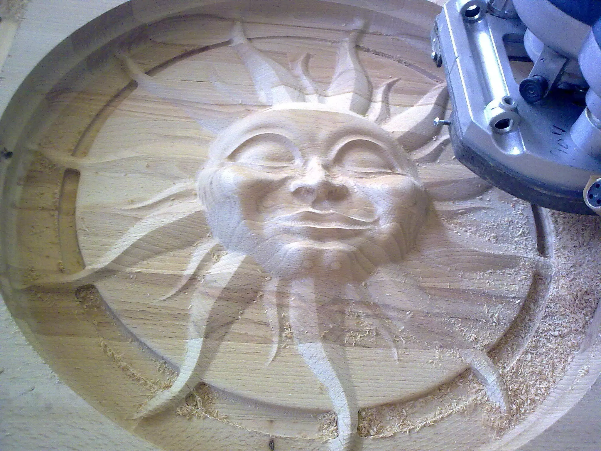 Sun relief 3D print model_2