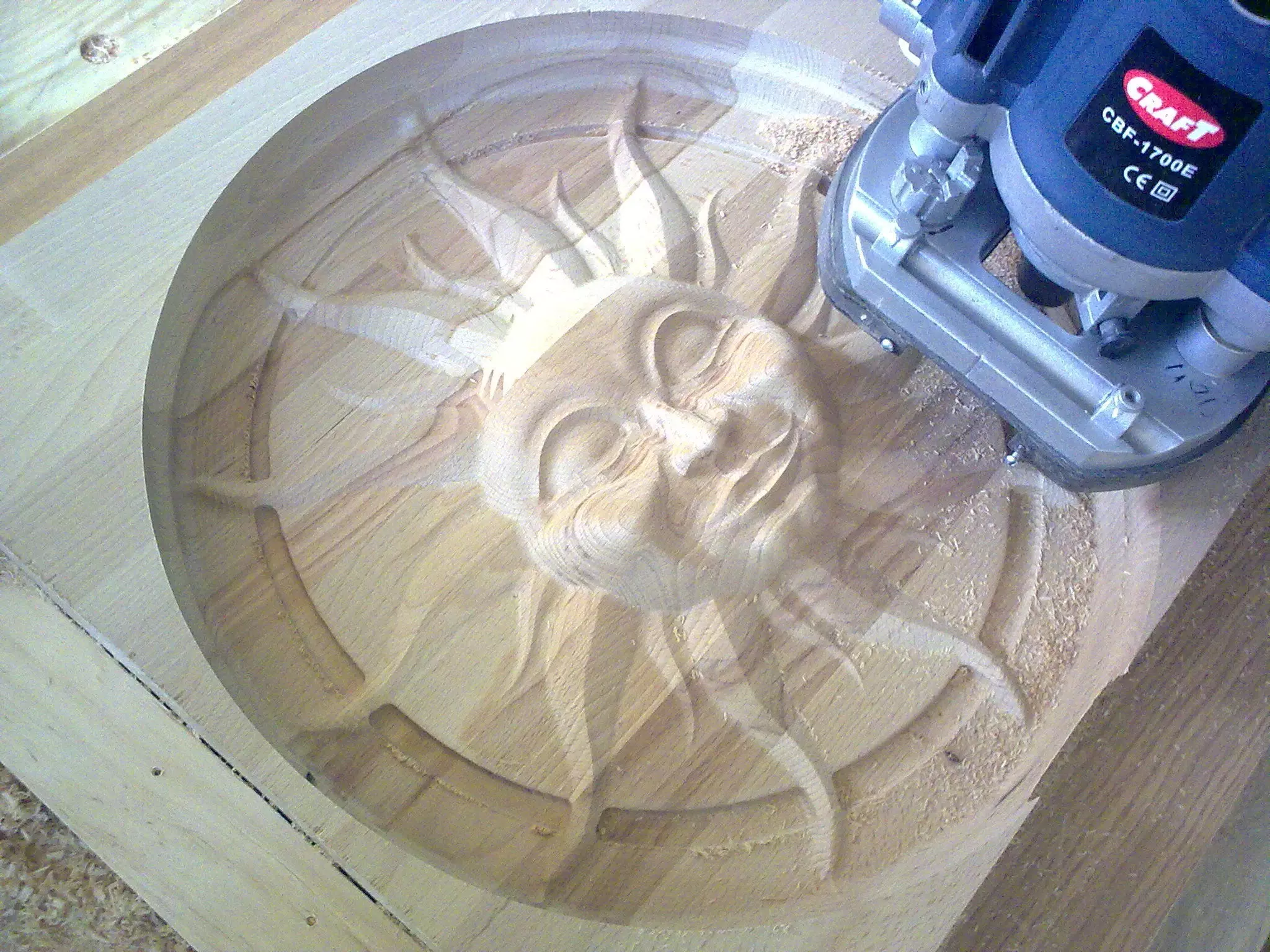 Sun relief 3D print model_1