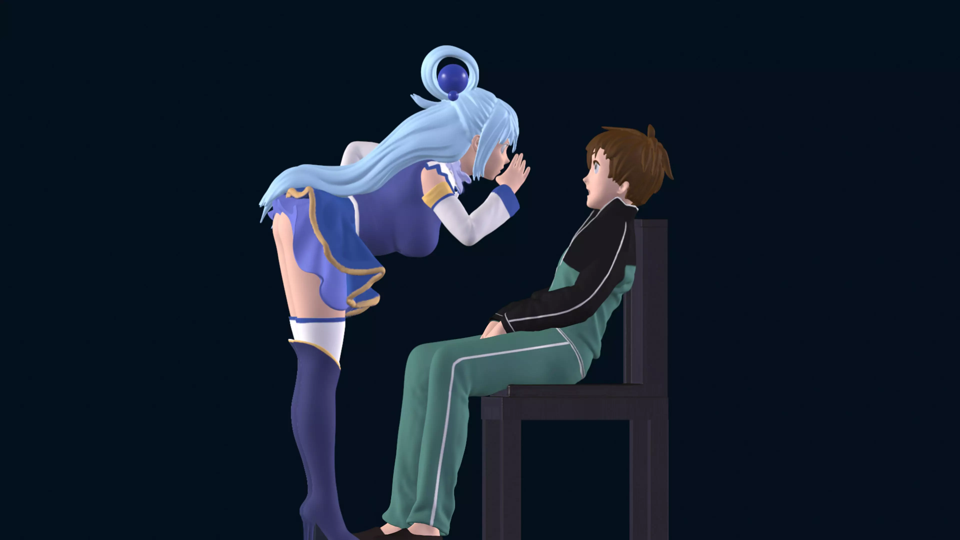 Aqua from Konosuba - High-Detail Resin Collectible Statue Free 3D print model_0