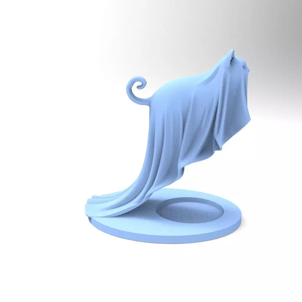 Ghost Floating Cat 3D print model_10