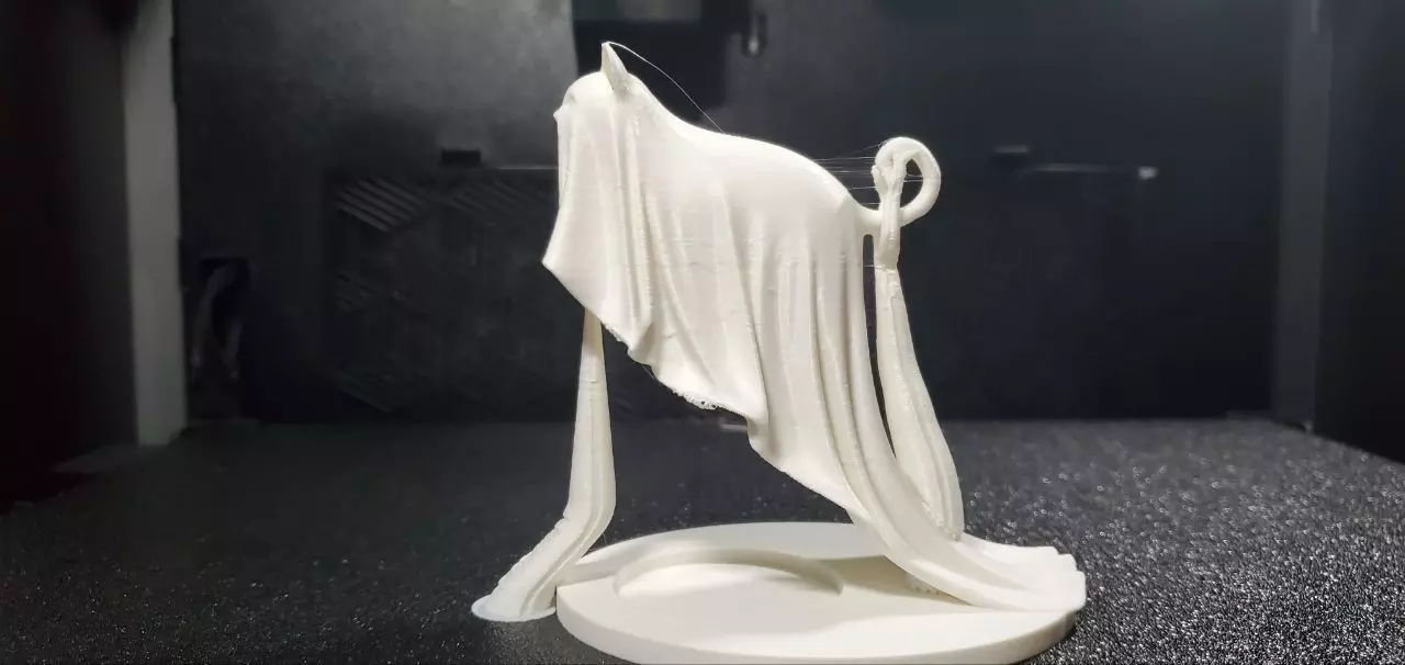 Ghost Floating Cat 3D print model_4