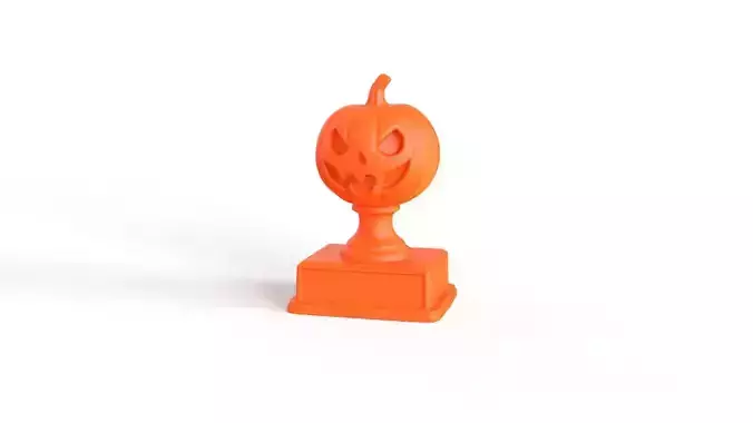 Halloween Pumpkin Trophy Figurine