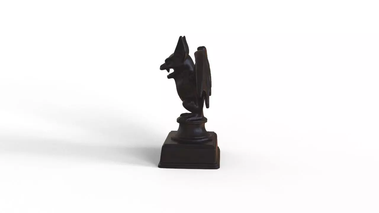 Halloween Bat Trophy 3D print model_2