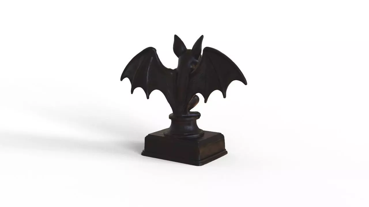 Halloween Bat Trophy 3D print model_5