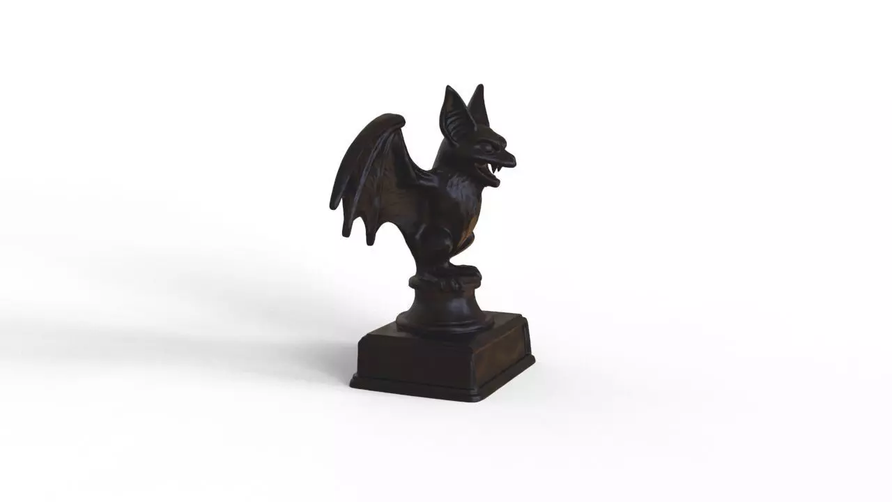 Halloween Bat Trophy 3D print model_7