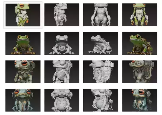 Cyber Amphibian Collection - Mecha Evolution Series