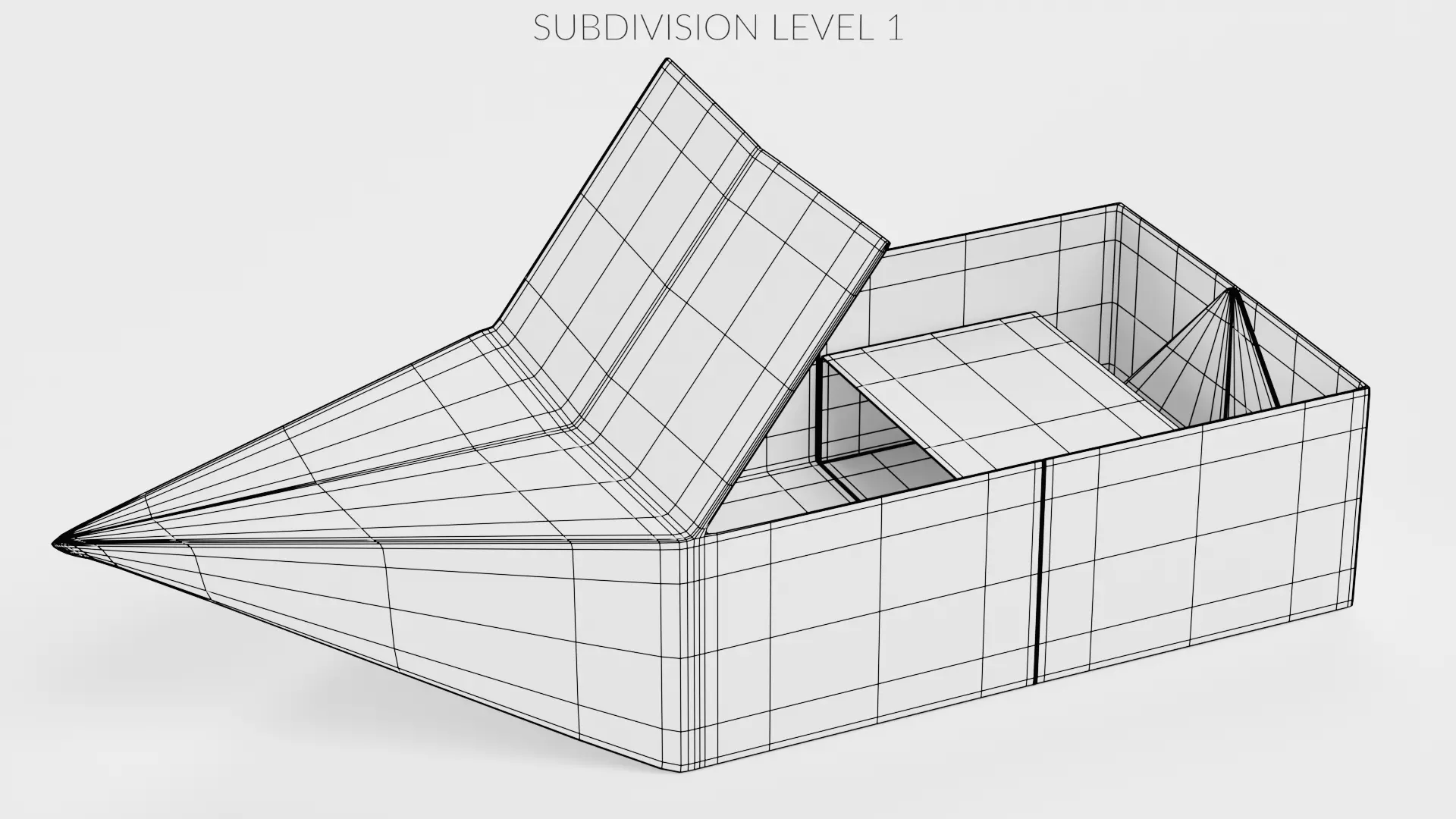 Paper Boat V3 Low-poly 3D model_9