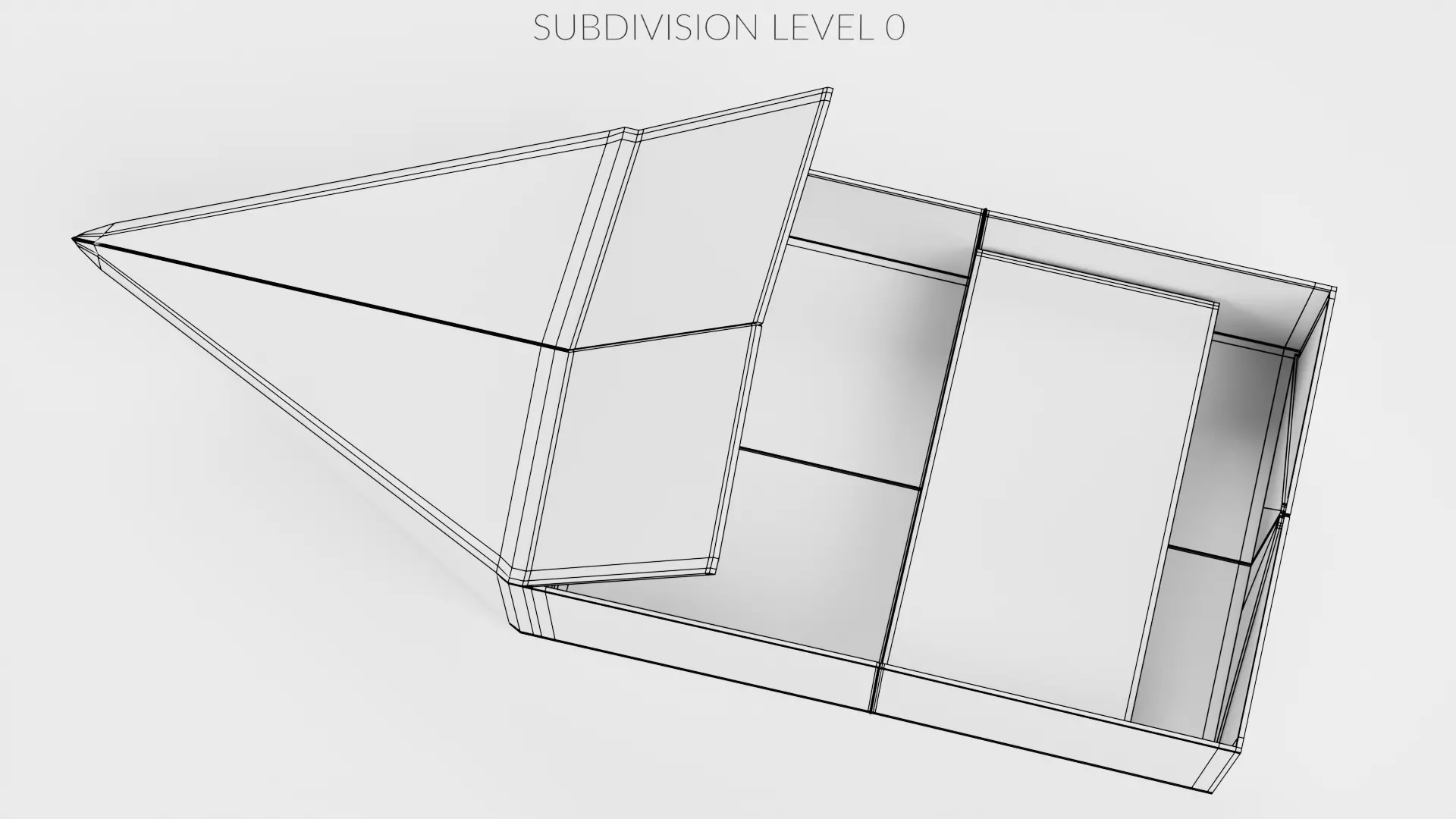 Paper Boat V3 Low-poly 3D model_10