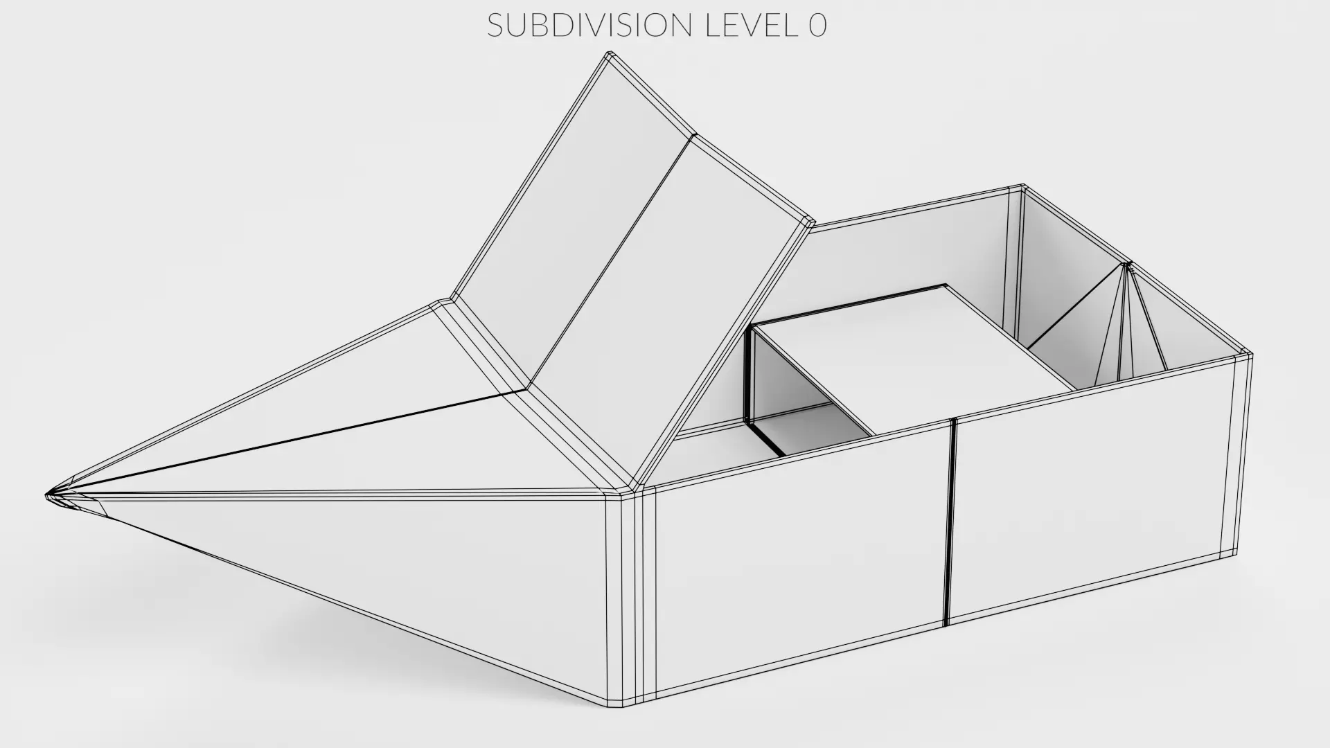 Paper Boat V3 Low-poly 3D model_8