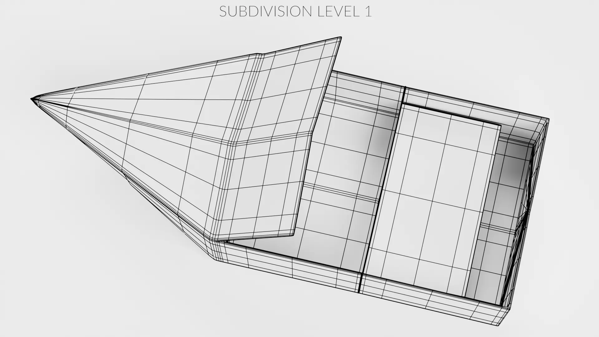 Paper Boat V3 Low-poly 3D model_11