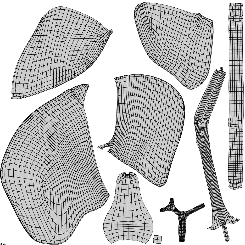 Liver Damage Stages Low-poly 3D model_17