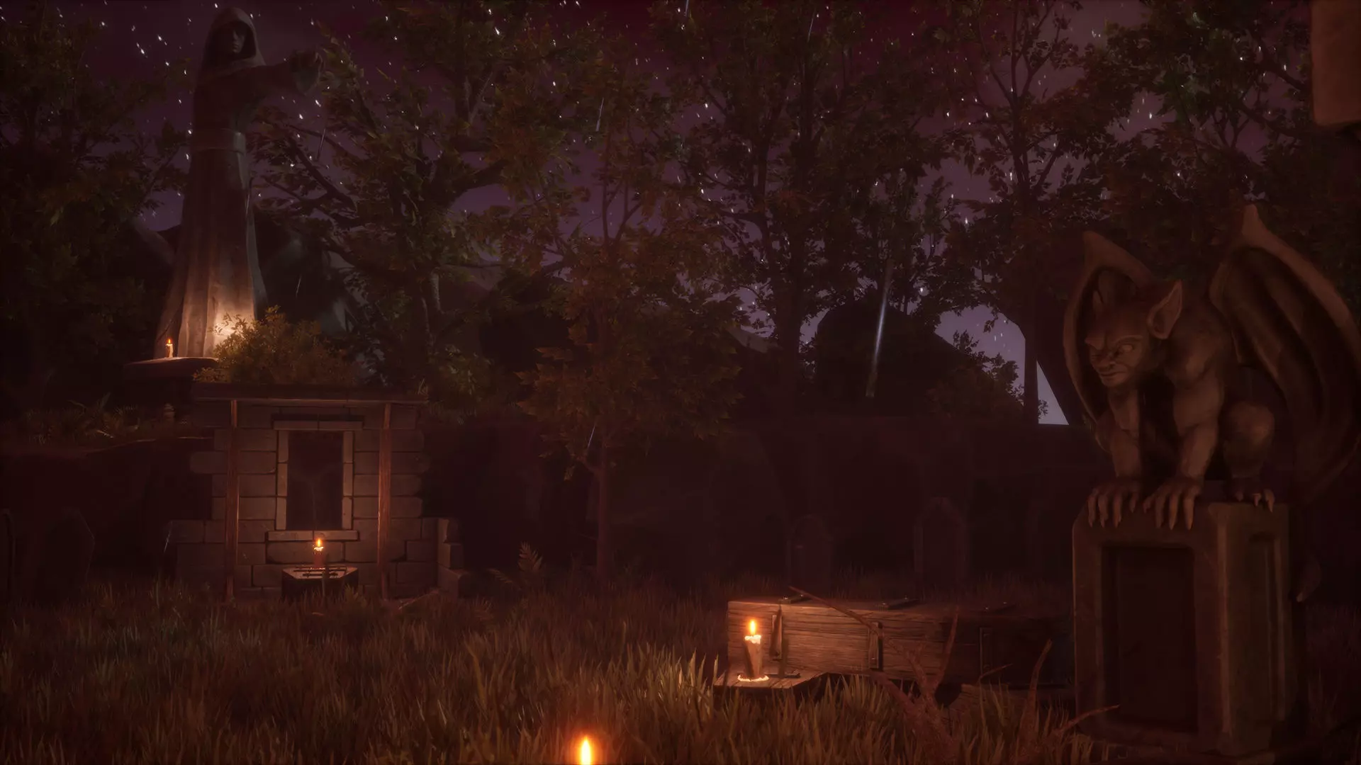 Abandoned Graveyard Low-poly 3D model_7