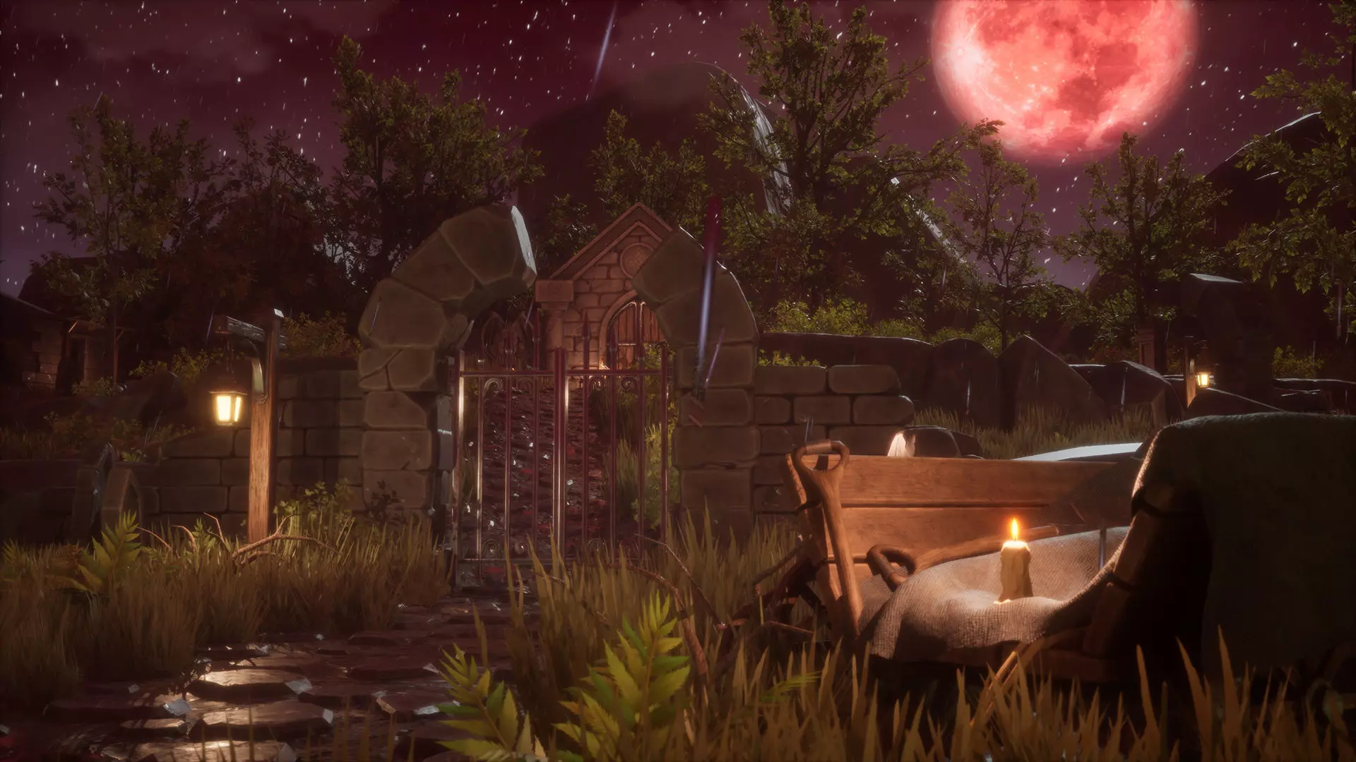 Abandoned Graveyard Low-poly 3D model_2