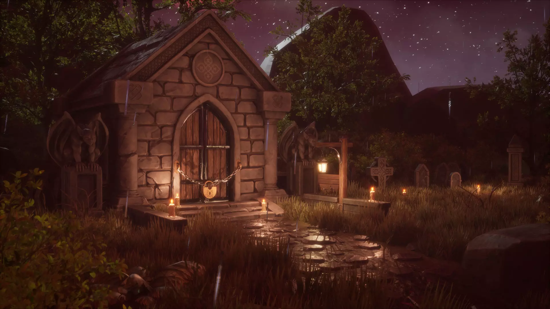 Abandoned Graveyard Low-poly 3D model_4