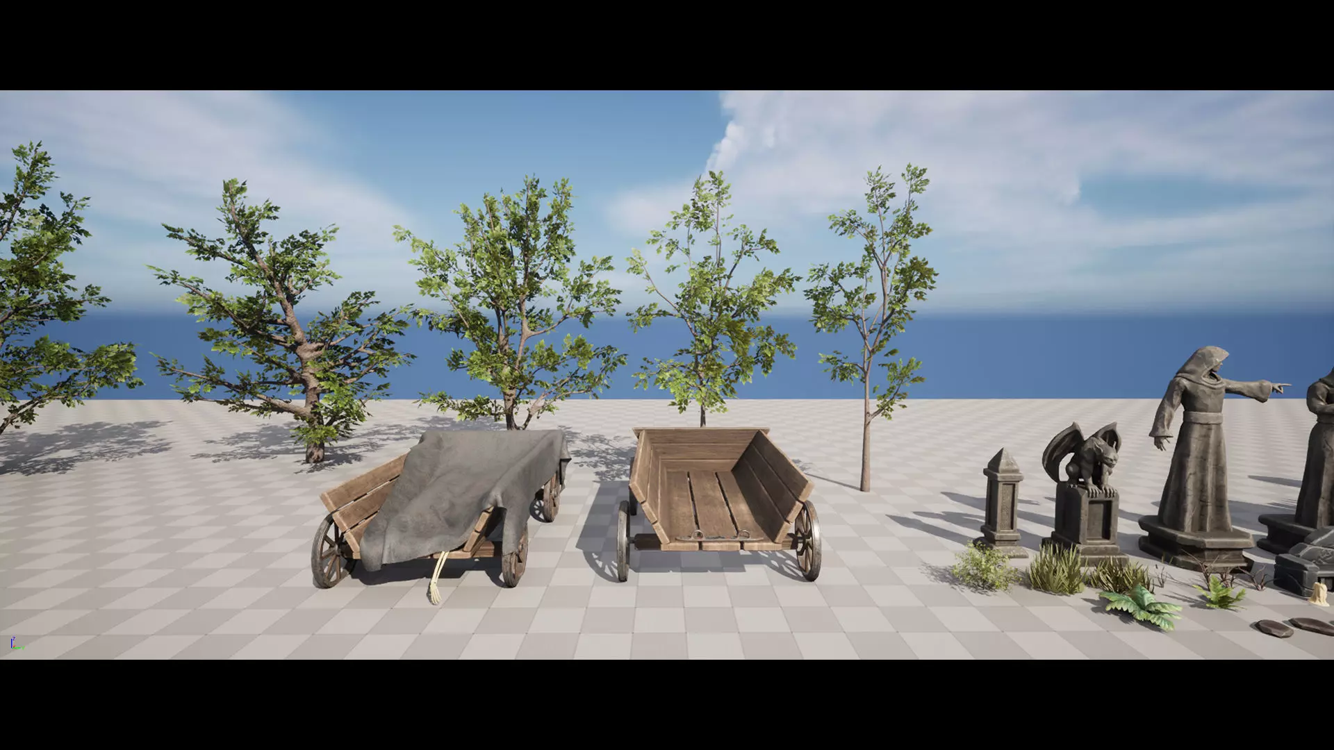 Abandoned Graveyard Low-poly 3D model_10