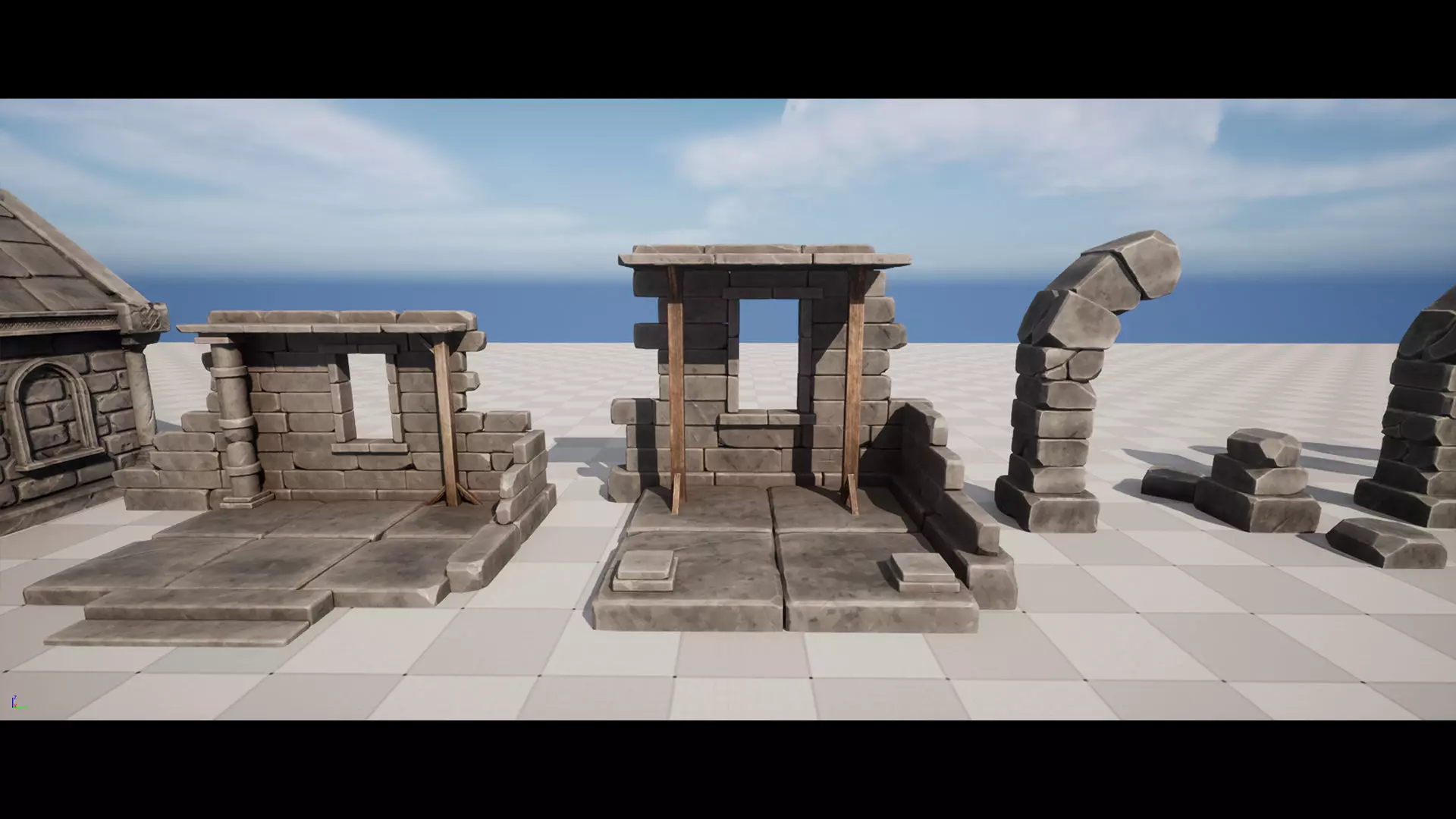 Abandoned Graveyard Low-poly 3D model_14