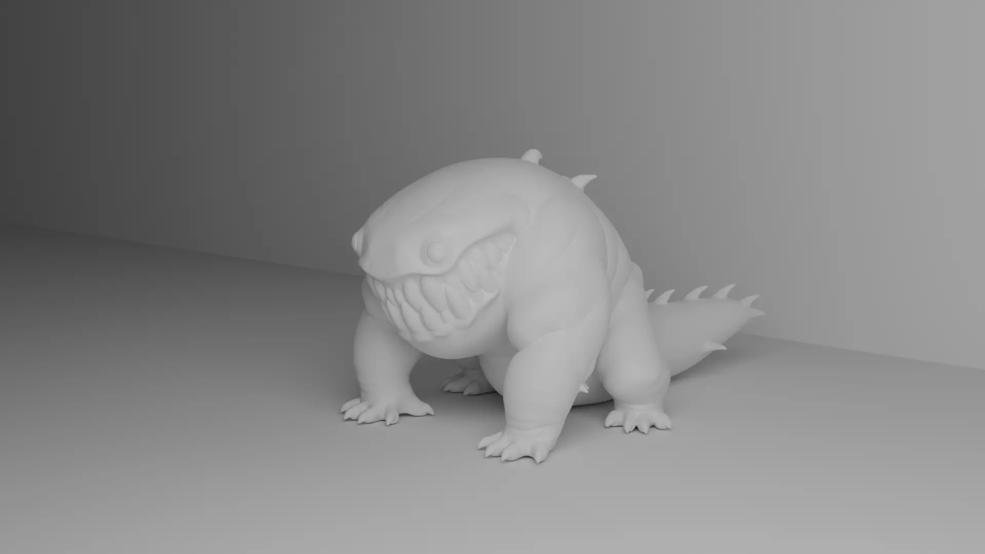 Orange Monster 3D print model_4