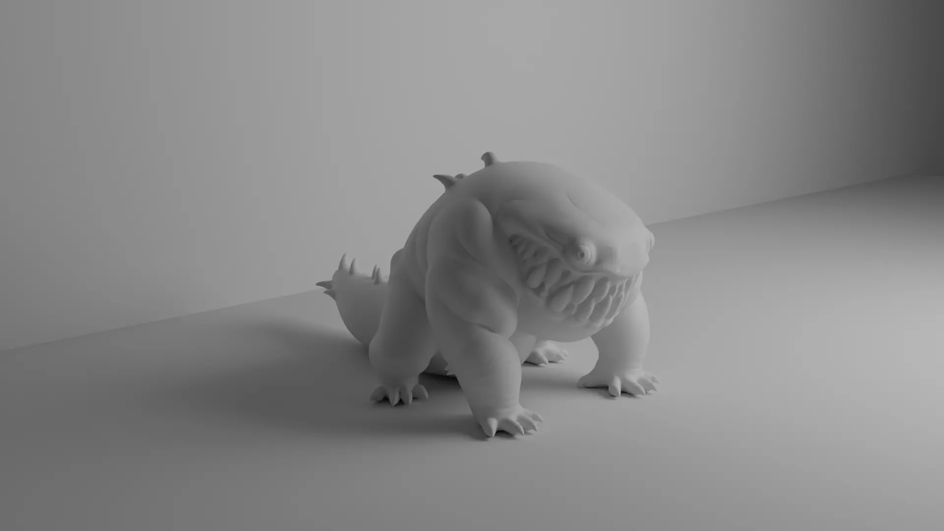 Orange Monster 3D print model_3