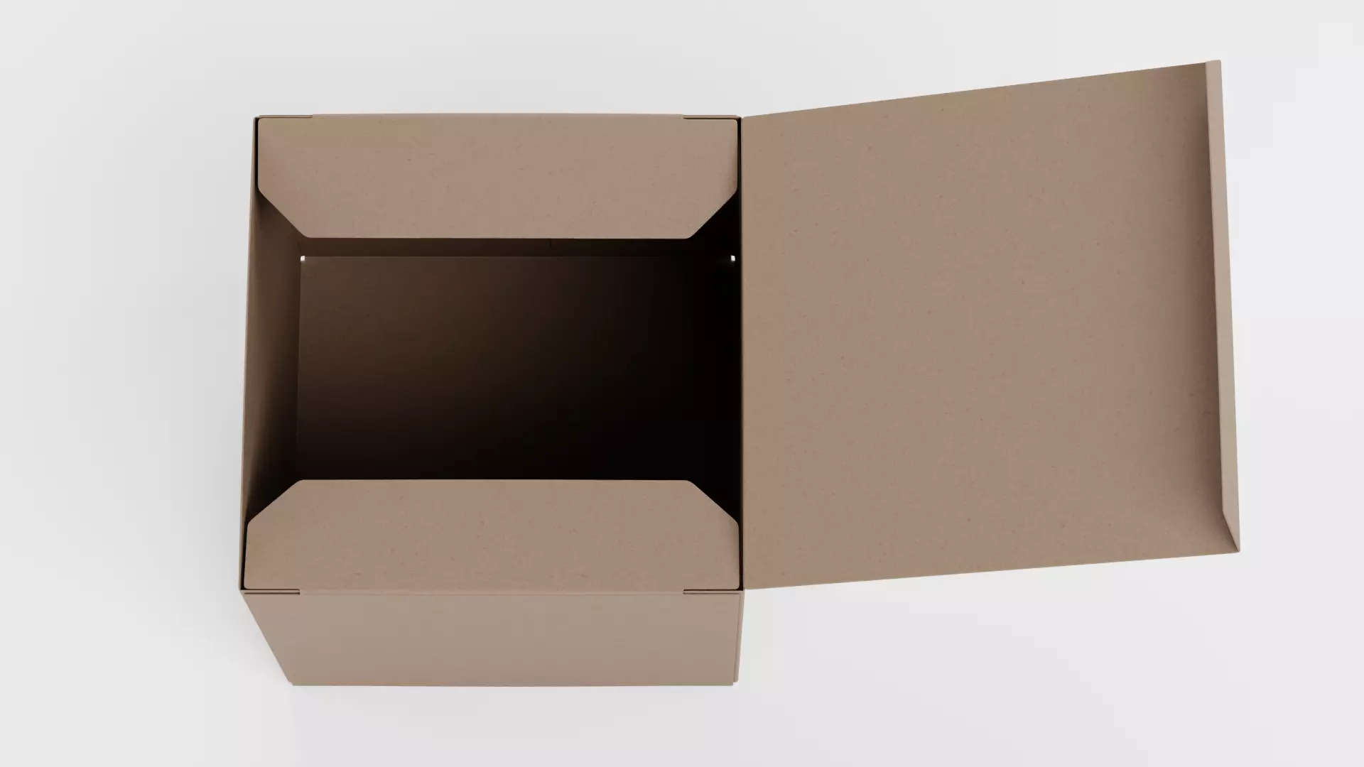 -Carboard Box V1 Rigged- Low-poly 3D model_7