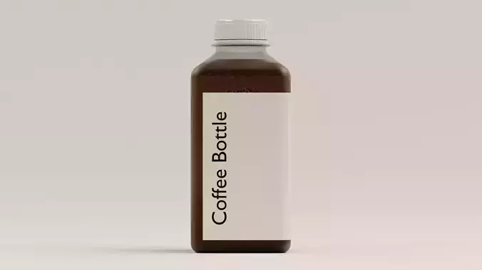 Coffee Bottle 3D model Coffee Bottle 3D model
