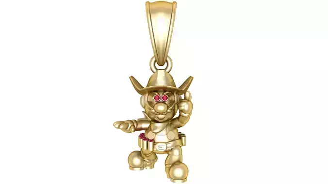 JOCKER PENDANT 3D PRINTABLE MODEL 