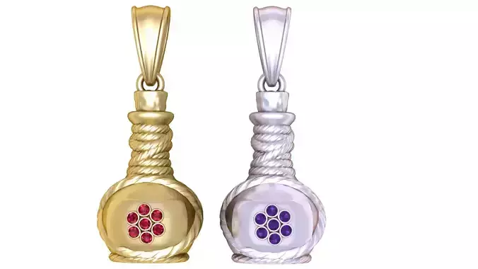 Pot  Shaped Pendant3D Printable 