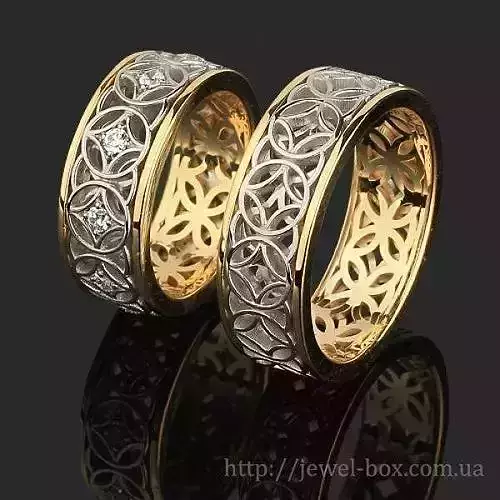 2 wedding rings 001 3D print model
