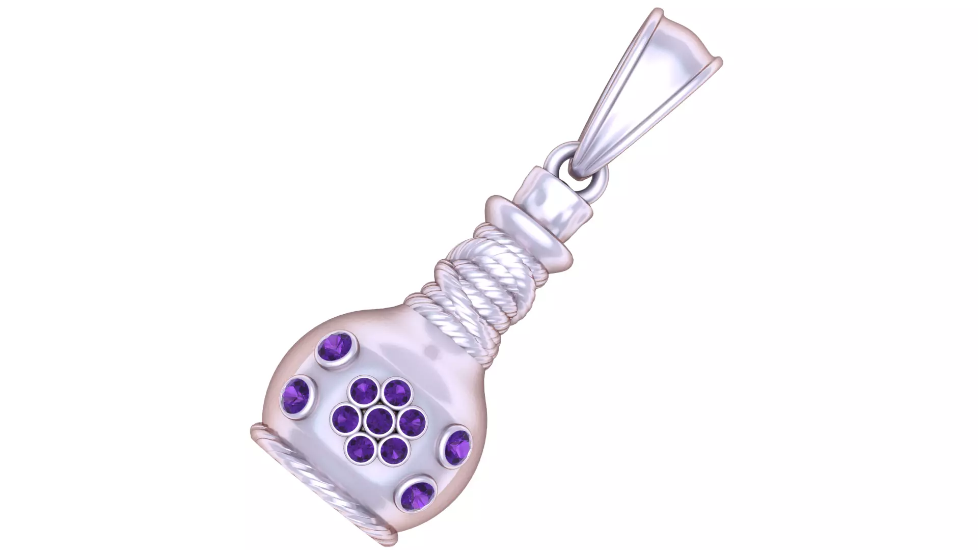 Pot Shaped Pendant 3D PRINATBLE MODEL 3D print model_1