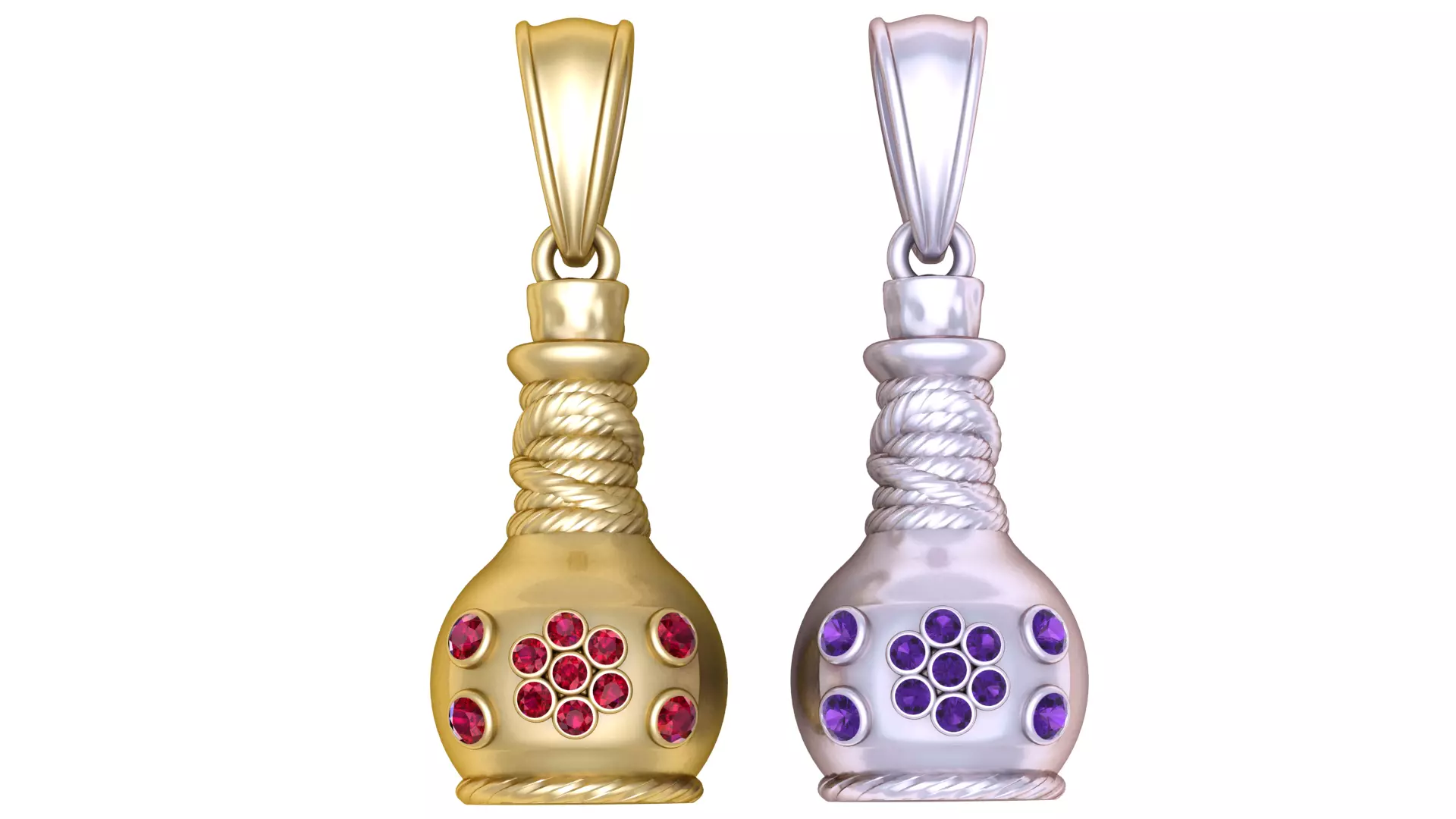 Pot Shaped Pendant 3D PRINATBLE MODEL 3D print model_2