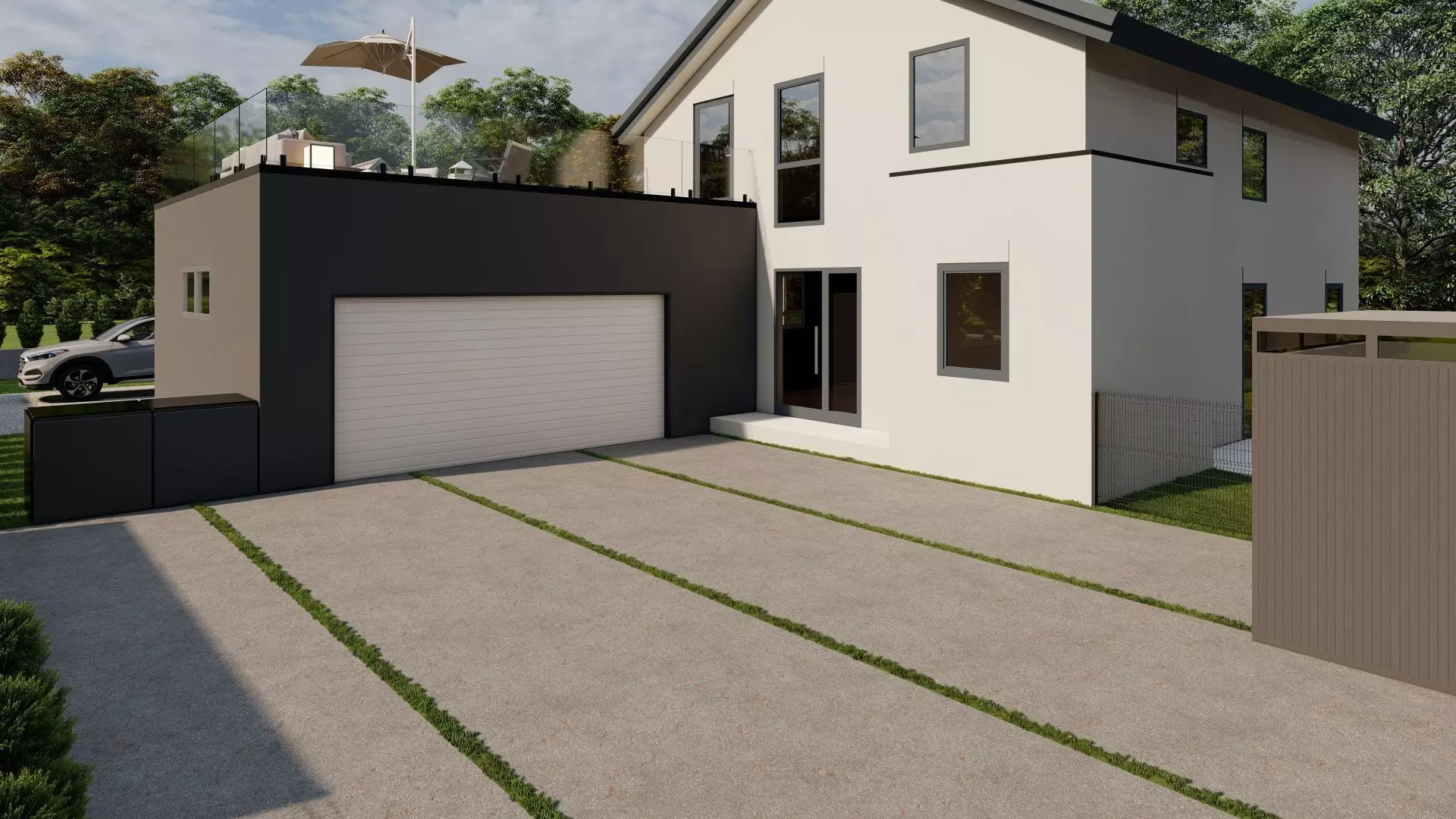 Garden Landscape 3D Model - SketchUp and Lumion Scene 3D 3D model_9