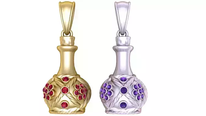 Pot Shaped Pendant  3D Printable MODEL 